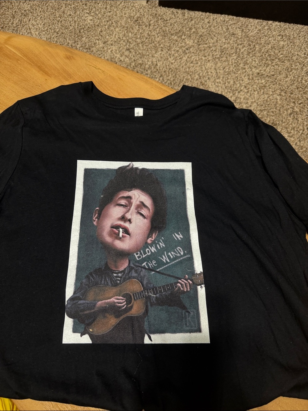 Bella Canvas Black Short Sleeve Tee with Graphic Musician Print